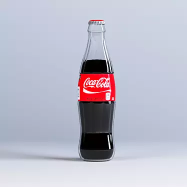 Classic Coca-Cola Bottle 250ml 3D model image 1 