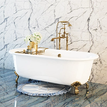 Gentry Home Violet W - Luxurious Vray Bathtub 3D model image 1 