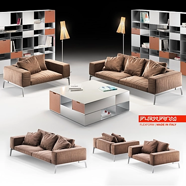 Versatile Flexform Furniture Collection 3D model image 1 