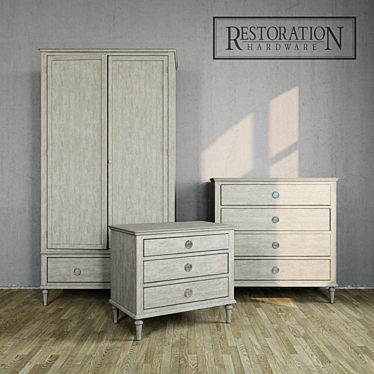 Restoration Hardware Maison Collection: Elegant Home Furniture 3D model image 1 