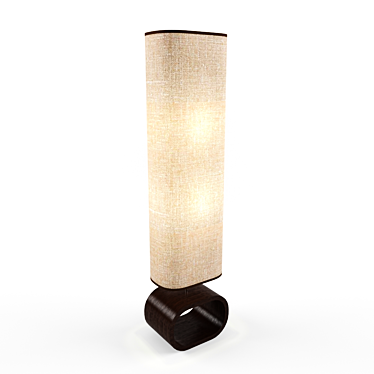 Elegant Lussole Nulvi Floor Lamp 3D model image 1 