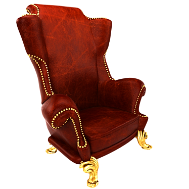 Elegant Victorian Armchair 3D model image 1 