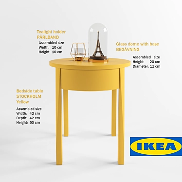 Stylish IKEA Decor Set 3D model image 1 