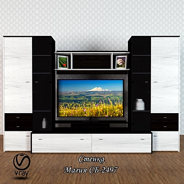 Magic Wall Unit SB-2497 3D model image 1 