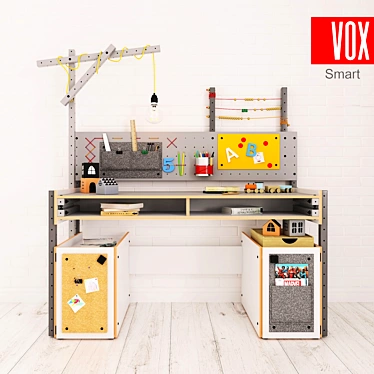 VOX Smart Writing Desk: Modern & Functional 3D model image 1 