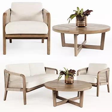 St Joseph Outdoor Furniture Collection 3D model image 1 
