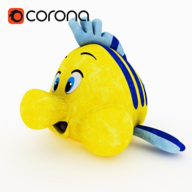 Flounder Plush Toy from "The Little Mermaid 3D model image 1 