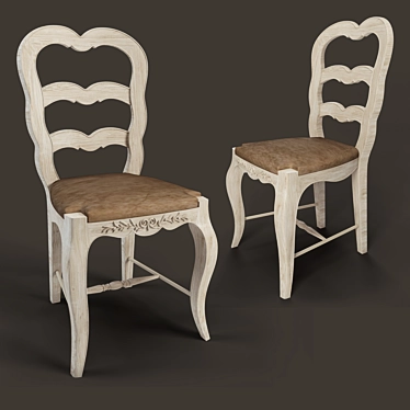  Rustic Romance Corner Chair 3D model image 1 