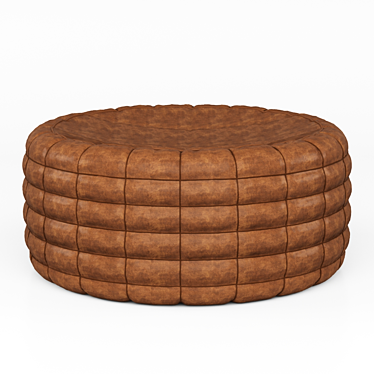 Mesh Ottoman: Unwrapped, 450 Seating Height 3D model image 1 