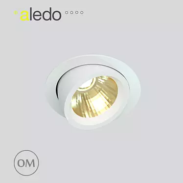 31W MUV: High-Quality LED Adjustable Recessed Light 3D model image 1 