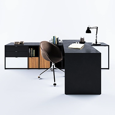 Modern Workspace Copenhagen: Stylish and Functional 3D model image 1 