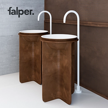 Controstampo Washbasin & Bathtub 3D model image 1 