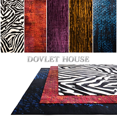 Luxury Carpets Set - DOVLET HOUSE 5 Pieces (Part 29) 3D model image 1 