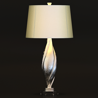 Silver-Champagne Leaf Palouse Lamp 3D model image 1 