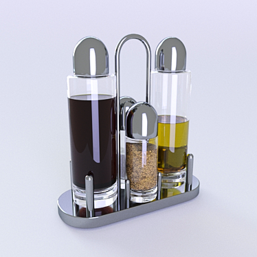 Elegant Spice Set by Alessi 3D model image 1 