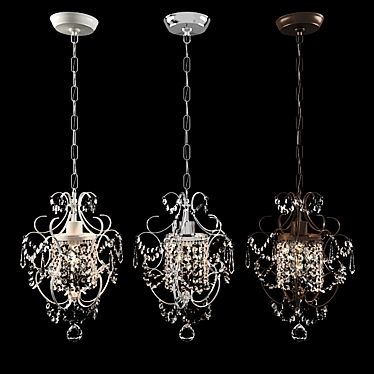 Elegant Amorette Chandelier by Edvivi 3D model image 1 