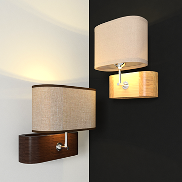 Lussole Nulvi Wall Sconce: Modern Elegance with Articulating Design 3D model image 1 