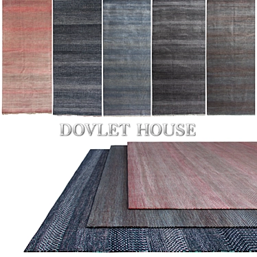 Dovlet House 5-Piece Carpets Set 3D model image 1 