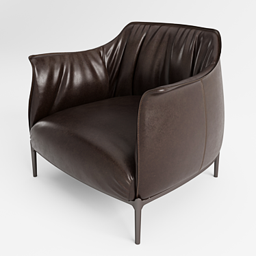 Elegant Archibald Armchair by Poltrona Frau 3D model image 1 