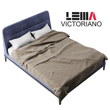 Elegant Victoriano Lema Bed 3D model image 1 