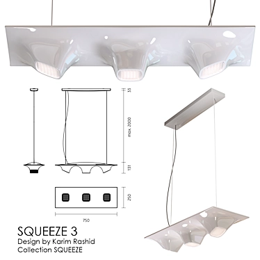 Nimbus Squeeze: Karim Rashid's Illuminating Creation 3D model image 1 