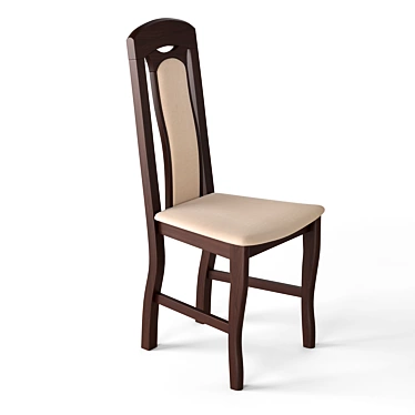 Classic Oak Chair: Elegant Design for Any Space 3D model image 1 