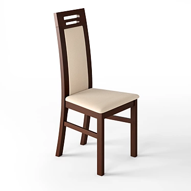 Classic Oak Chair: Elegant and Timeless 3D model image 1 