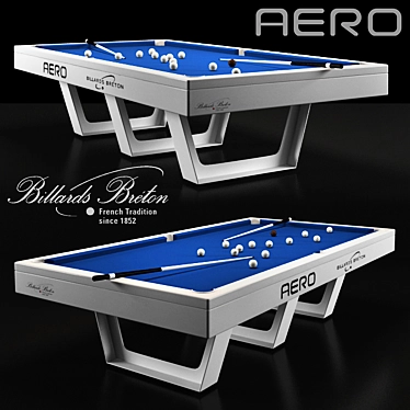 Sleek Aero Billiard Table 3D model image 1 