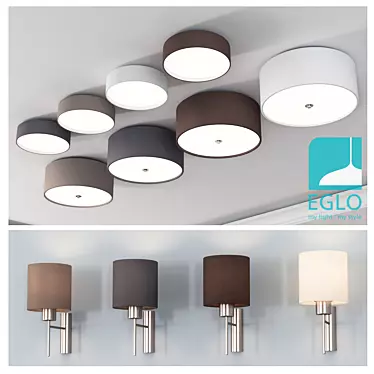 EGLO PASTERI Lighting Collection: Ceiling, Wall, Table 3D model image 1 