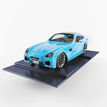 Desktop Car Structure for Office 3D model image 1 