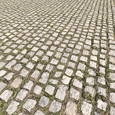Corona Cobblestone Material: Textures 4k with Multi-Effects 3D model image 1 