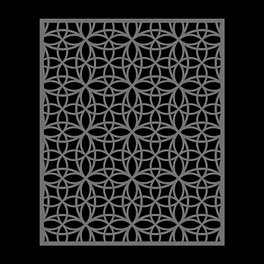 Elegant Carved MDF Panels 3D model image 1 