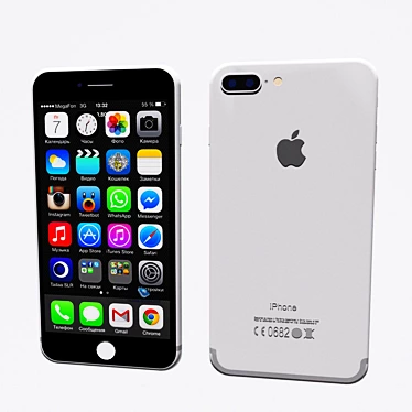Premium iPhone 7 Plus - Unparalleled Power & Precision 3D model image 1 