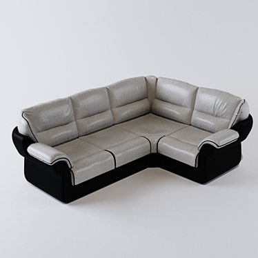 Designer Corner Sofa 3D model image 1 