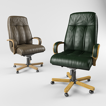 Boss D100 Executive Chair - Luxurious Comfort 3D model image 1 