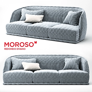 Comfort and Style: Moroso Redondo Sofa 3D model image 1 