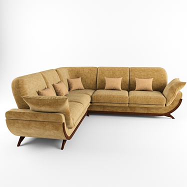 Razenni Lucci Sofa: Contemporary Comfort for Your Home 3D model image 1 