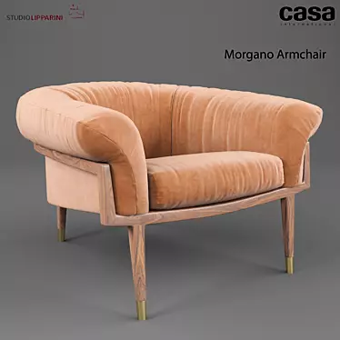 Cozy Classic Armchair 3D model image 1 