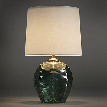 Title: Elegant Green Dimple Ombre Lamp 3D model image 1 