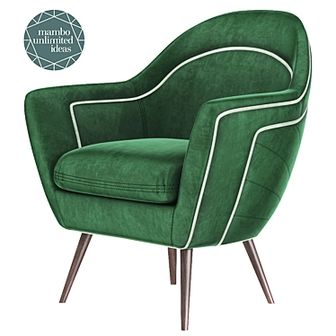 Modish Frida Armchair: Stylish Seating Solution 3D model image 1 