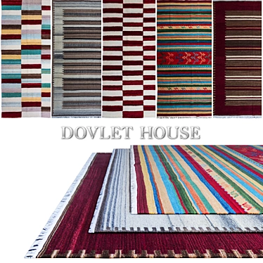 DOVLET HOUSE 5-Piece Carpets (Part 57) 3D model image 1 