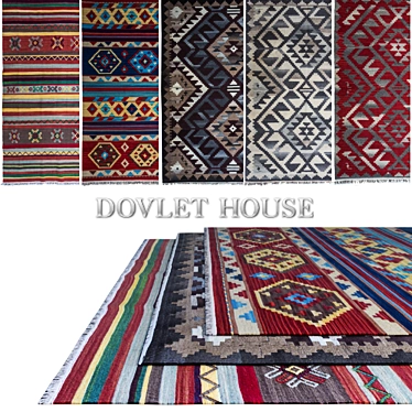 Premium Carpets Set: DOVLET HOUSE 5 Pieces (Part 59) 3D model image 1 