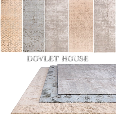 DOVLET HOUSE Carpets 5pc Set 3D model image 1 