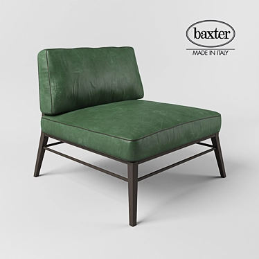 Baxter Godard Wood Armchair 3D model image 1 