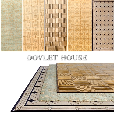 Luxury Dovlet House Carpets - Set of 5 (Part 65) 3D model image 1 