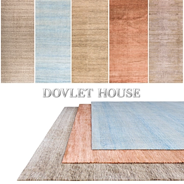 Luxury Carpets by DOVLET HOUSE (Set of 5) 3D model image 1 