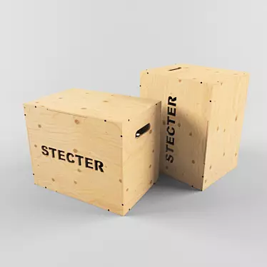 Versatile Plyometric Box - 75x60x50 cm 3D model image 1 