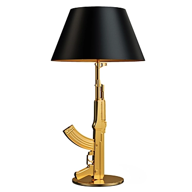 Sleek Gun Lamp for Modern Ambiance 3D model image 1 