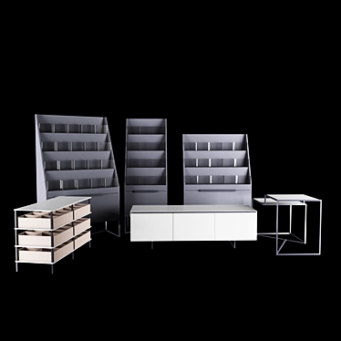Wolford Chic Shop Furniture Set 3D model image 1 