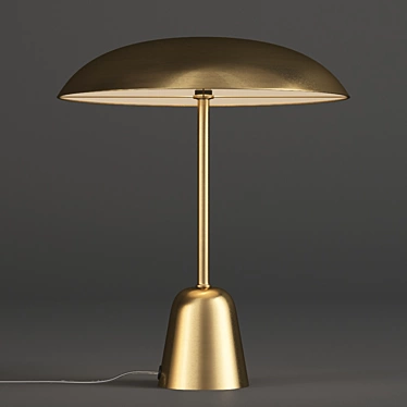 Satin Brass LED Table Lamp 3D model image 1 